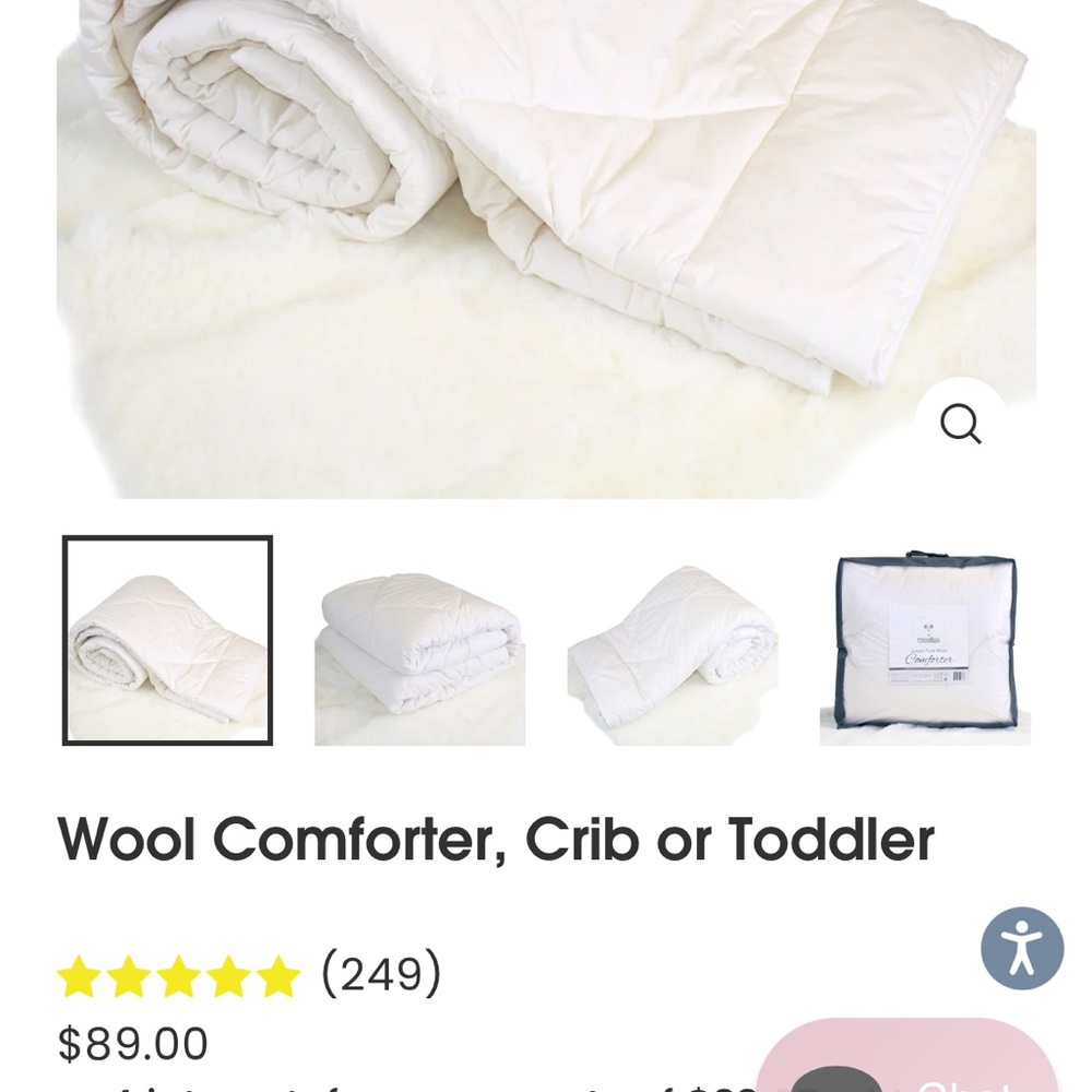Woolino toddler comforter